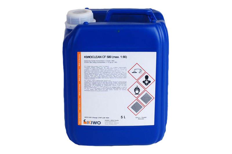 Kiwoclean CF, Rengjøring, Stencil, Serigrafi